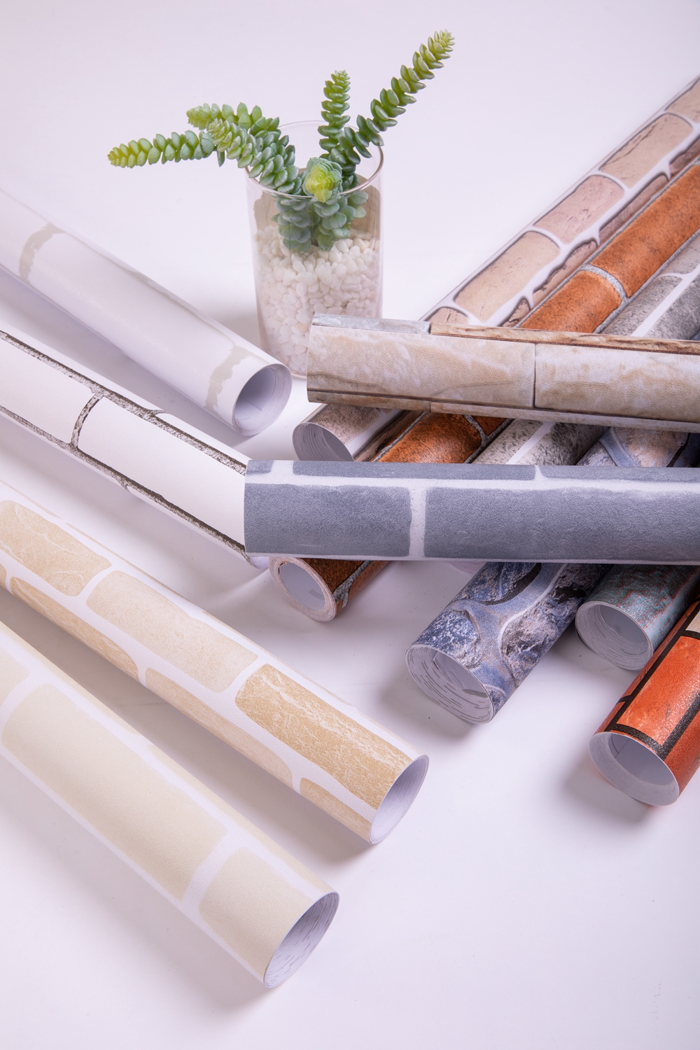 Apartment Self-adhesive Peel and Stick Wallpaper for Kitchen Cabinet Door Refurbishing Film Stripes Plaid Pattern