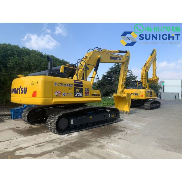 Used Excavator Machine Komatsu PC220-7 22ton Japanese Original Crawler Multifunctional Excavator