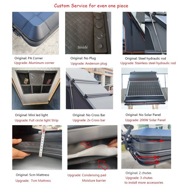 Triangle Rooftop Tent 210x132cm Aluminum Alloy Shell 320G Oxford Cloth