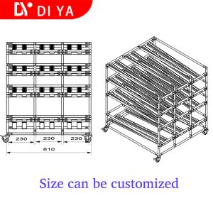 Modular system Industrial Lean Pipe Racking System Shelf