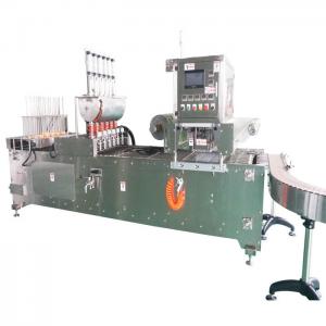 Quality Industrial Plastic Cup Filling Sealing Machine 100-500ml PLC Control wholesale