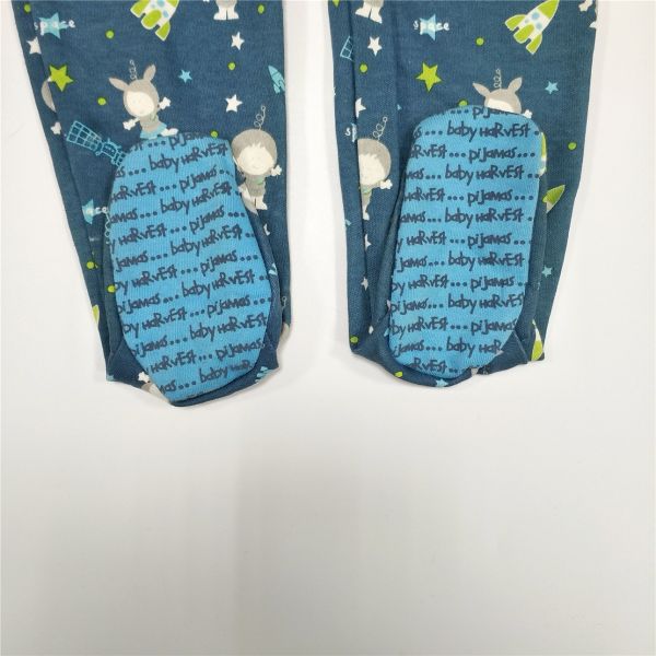 Infants Toddlers Winter Full Print Cotton Footie Pajamas for Unisex Baby Sleepwear