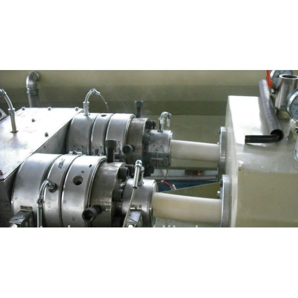 Plastic Extrusion Line Plastic Extrusion Machine , PVC Cable Protection Pipe Production Line