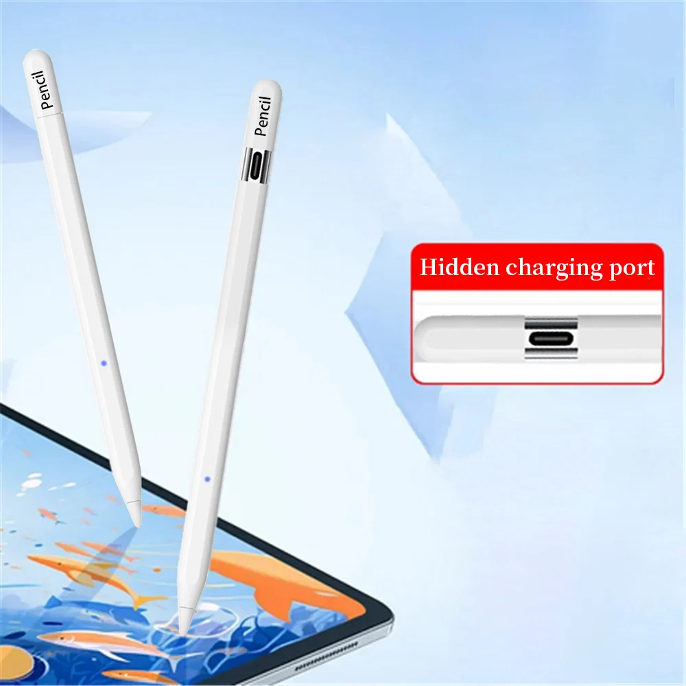 Capacitive Active Pen For iPad Pro Type-c Pencil on iPad Air/iPad10/iPad Mini6 Tablet