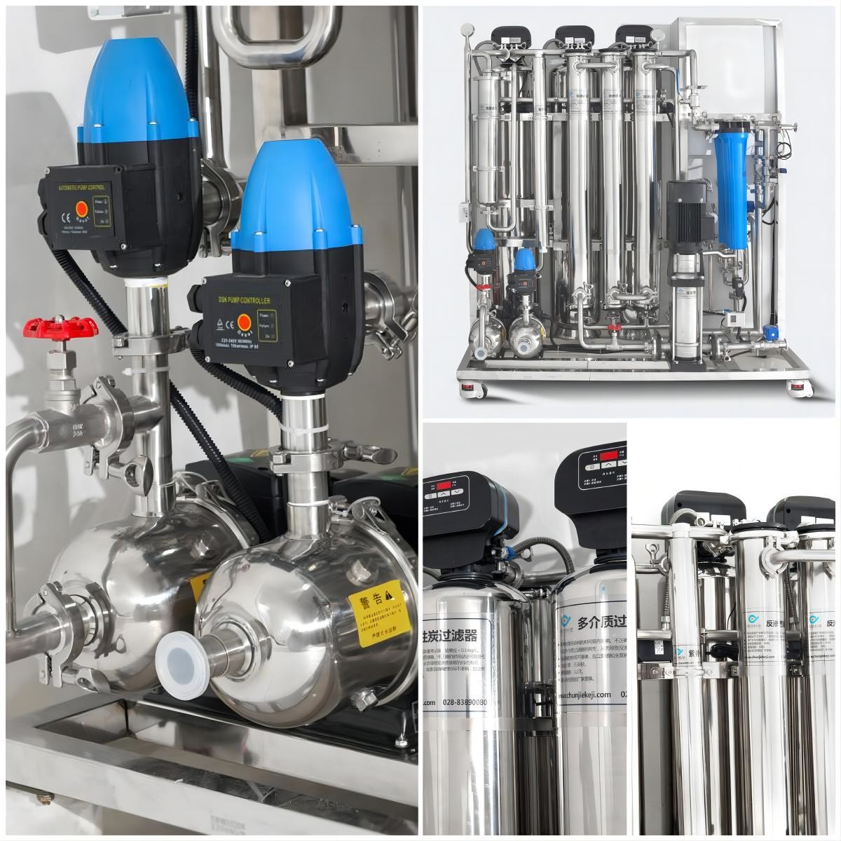 300LPH Automatic Medical Water Purification Systems EDI Reverse Osmosis Device