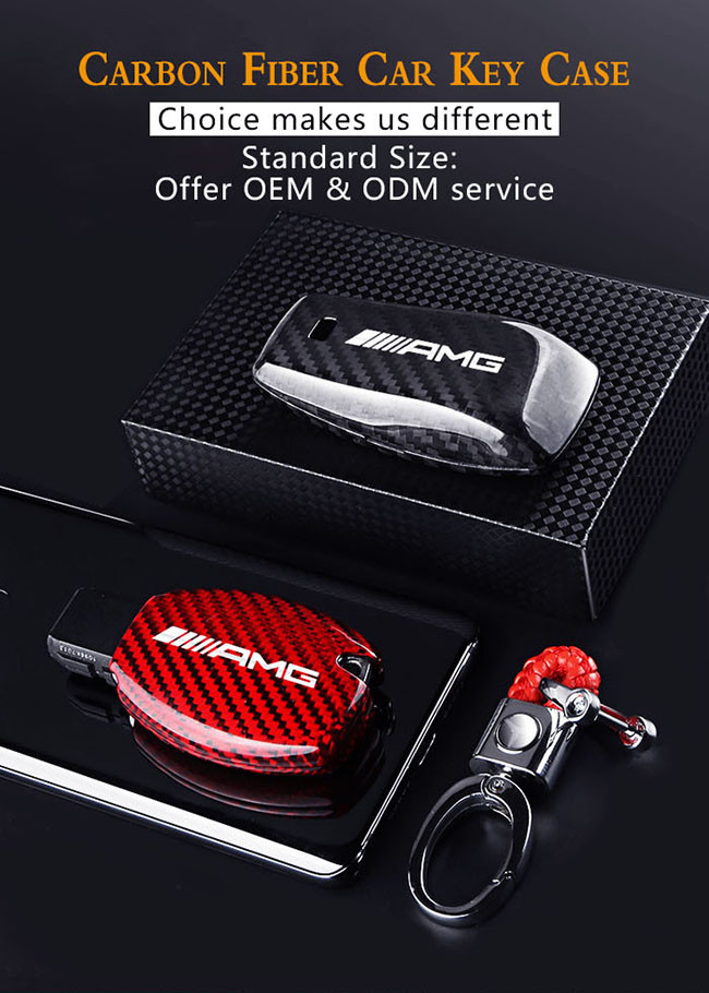 SGS Certificate Smart Protective 3K Weave Carbon Fiber Key Cover