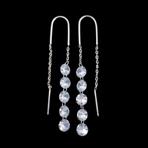 Quality Fashion Dropping Sterling Silver Stud Earrings Heart Shaped wholesale