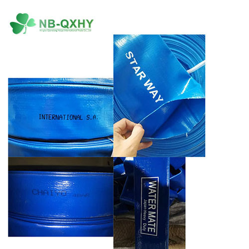 8 Bar 10 Bar Full Size Flexible Water Delivery Hose PVC Layflat Hose Discharge Hose