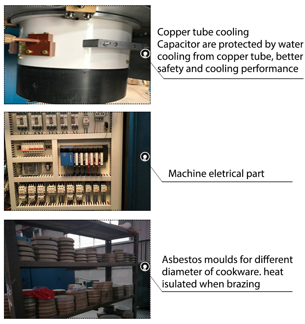 Sandwich Bottom Brazing Cookware Production Machine For Stainless Steel Cooking Pot