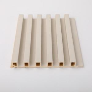 China Wall Stickers for Home Decor PVC Bamboo Slat Interiored Nano Wood Effect Fluted Panel on sale