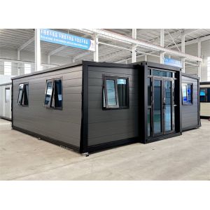 20-foot gray carved board expansion container house