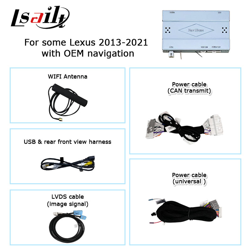 Lexus LX570 LX450d wireless carplay android auto multimedia interface screen mirroring Lsailt