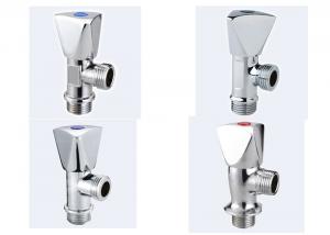 Quality Bathroom Brass Angle Valve 1/2 Inch Chromed Wall Mounted Toilet Water Stop Quick Open Parallel Pipe Thread wholesale