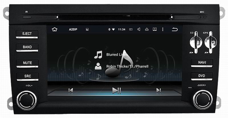 Ouchuangbo car dvd gps system android 7.1 for Porsche Cayenne (2003-2010) with 1080P HD video calculator 2GB DDR3