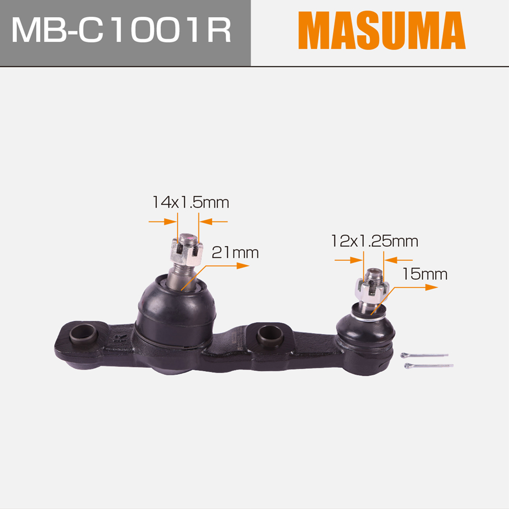 43330-39625 43330-09550 4333039625 43330-39865 Steel Ball Joint for LEXUS GS200T by MASUMA