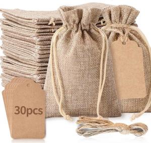 Quality 3x 4  Bags with Drawstring, Wedding Hessian Linen Sacks Bag, Jewelry Pouches Burlap Bags wholesale
