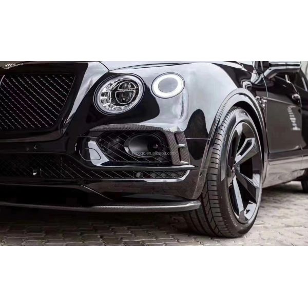 For Bentley Bentayga Carbon Fiber Body Kit Bentayga Upgrades the W12 Style Carbon Fiber Front Lip Diffuser Spoiler