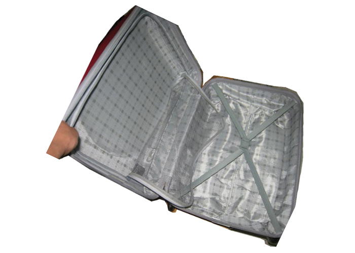 Fashionable ABS 2 Wheel Trolley Luggage , Zipper Framed Two Wheel Carry On Luggage