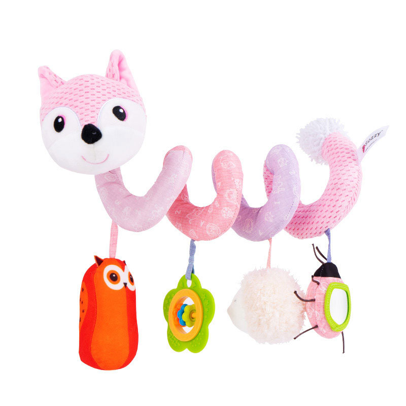 Baby Plush Spiral Hanging Toys for Stroller Crib Bar Bassinet Age Range 0 to 24 Months