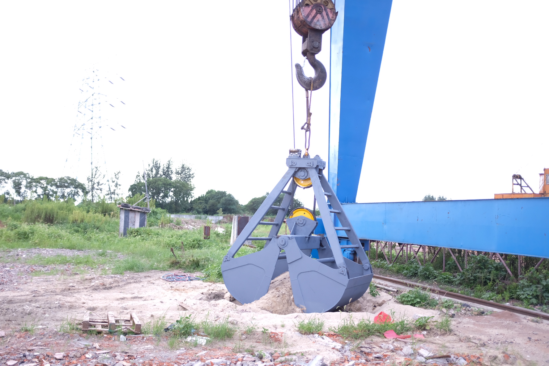 3cbm Mechanical Clamshell Grab Bucket 380V 50HZ