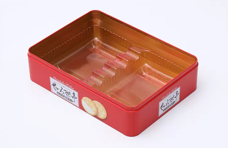 Medium Rectangular Candy Sweet Mooncake Cookie Tin Cans