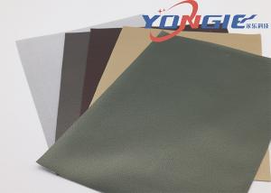 China Dark Green Wearproof Artificial Leather Faux Leatherette Fabric Fabric For Furniture on sale