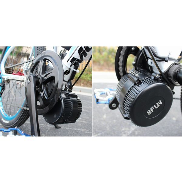 8fun 48v 750w Electric Bike Mid Motor 46Teeth Thumb Throttle