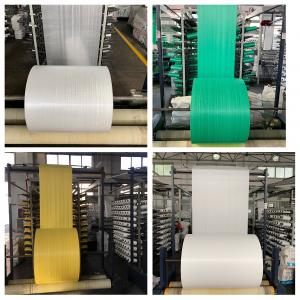 China Customized Pp Woven Fabric Rolls Polypropylene Bag Roll For Cement Tube Sand Bags on sale