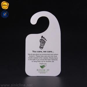 Quality ODM 250gsm Diy Sample Header Cards 12*20cm Door Knob Message Hangers wholesale