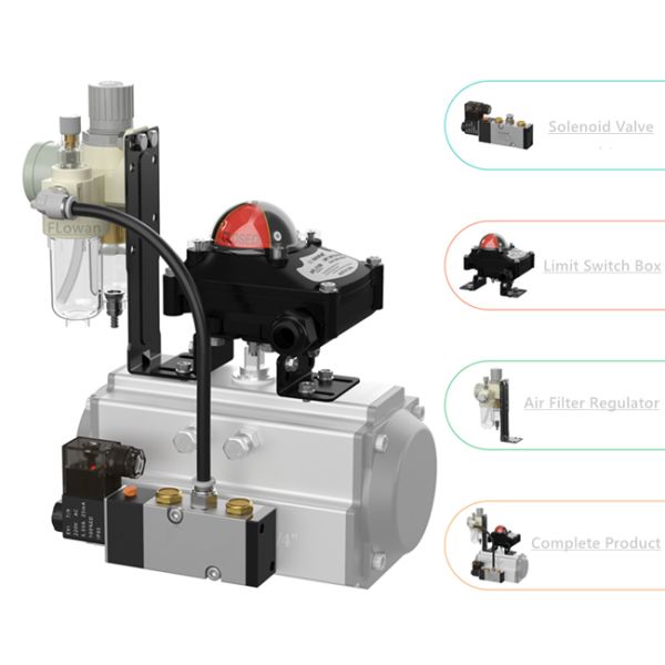 2 Way Flanged Pneumatic Ball Valve