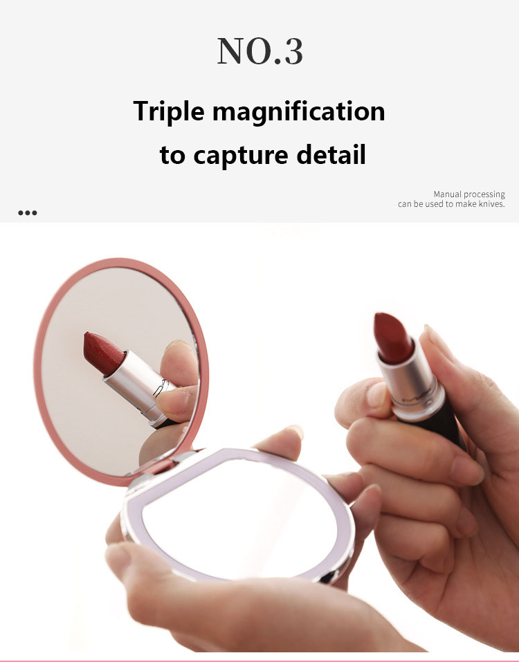 Travel-Friendly Led Makeup Vanity With Light Pocket Up Ideal For Everyday And Travel