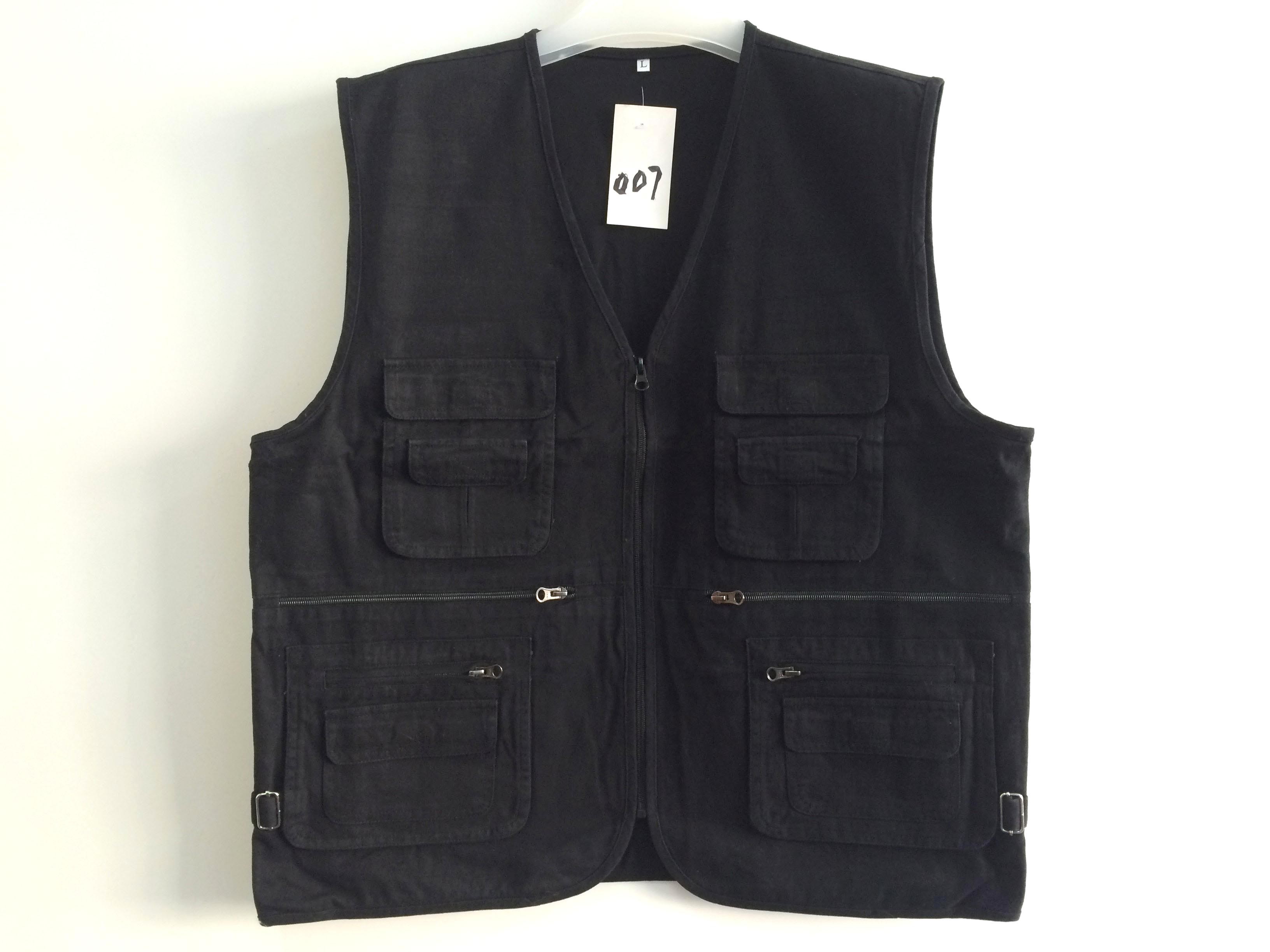 vest, mens vest in 100% cotton, fishing vest, casual vest