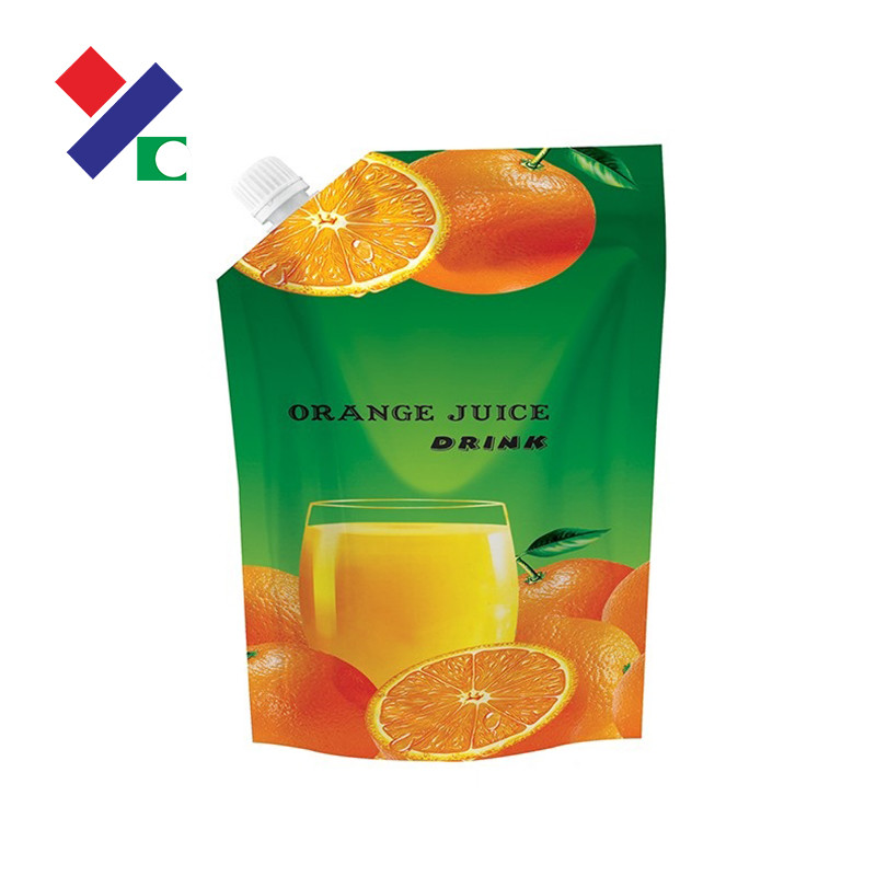 Stand Up Spout Pouch Packaging Bags 2L 180micron For Beverage Liquid Juice Milk Coffee