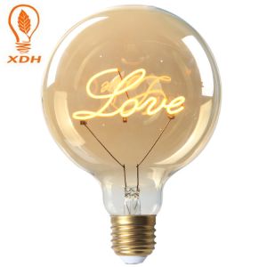 Dimmable 3000k Edison Bulb LED G125 E27 Filament Globe
