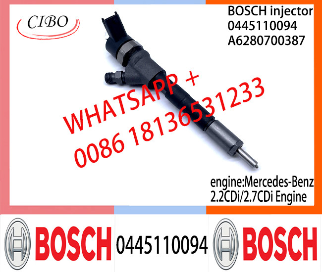 BOSCH Common Rail Injector 0445110093 0986435035 0445110094 A6280700387 0445110103 0445110104 for Mercedes-Benz 4CDi