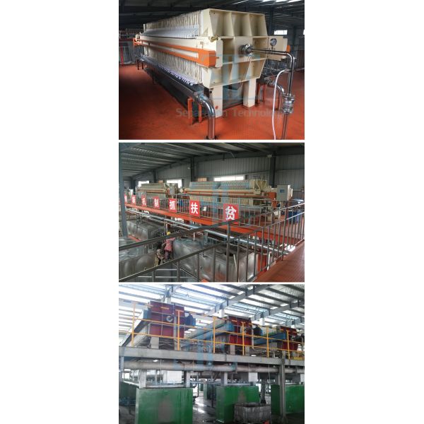 Manual Hydraulic Filter Press 6m2 for Sludge Dewatering 220V-415V