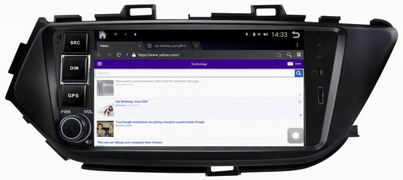 Ouchuangbo Android 4.4 car stereo DVD for Nissan Lannia 2015 with Bluetooth 3G wifi capacitance multiple touch screen