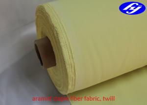 China 210gsm Aramid Fiber Fabric Spun Staple Fiber Twill Woven Fabric on sale