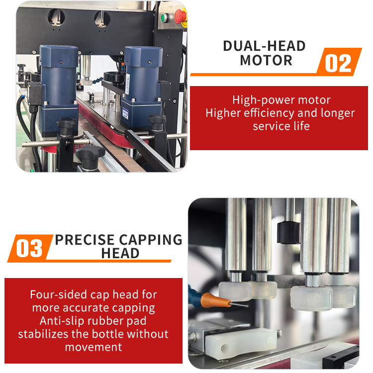 High Speed Auto Capping Machine Efficient Bottle Capper Machines