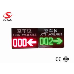 Quality Indoor LED Screen Ultrasonic Parking Guidance System Clear Indication wholesale