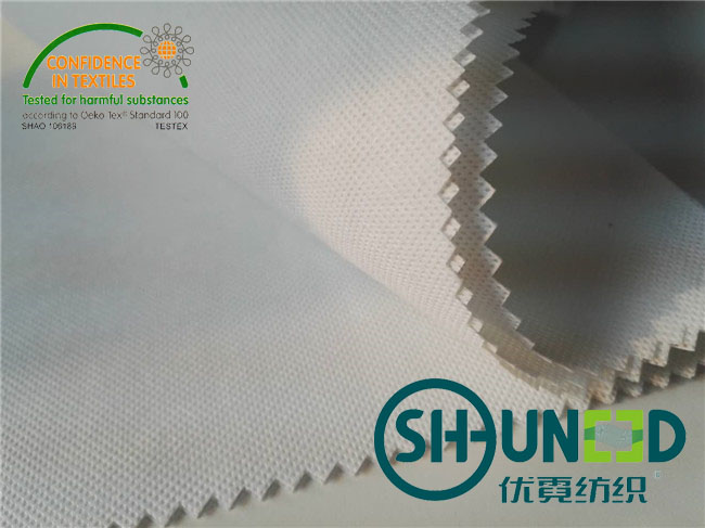 100% Polyester Thermo Bond Non Woven Base Fabric For Interlining And Waistband