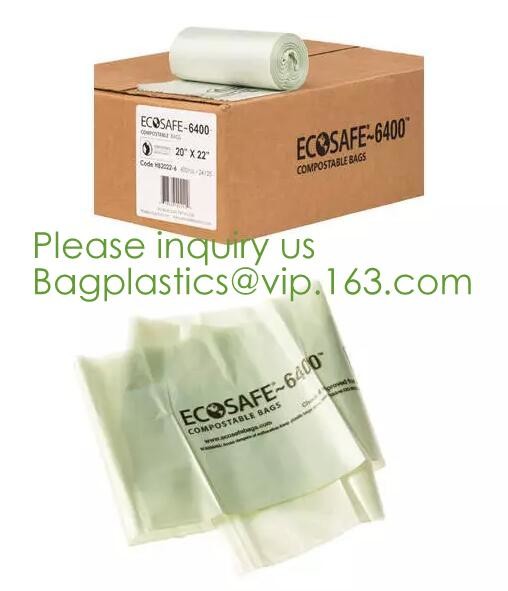 Eco-friendly Roll Compostable Plastic Bag Drawstring Biodegradable Garbage Bags,cornstarch custom compostable biodegrada