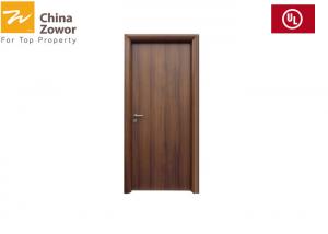 China White Color Fire Rated Wood Doors Single Leaf Baking Paint Right Handed Open on sale