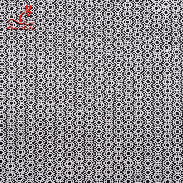 African Style Guipure Water Soluble Lace 100% Polyester Milk Silk Embroidered Fabric