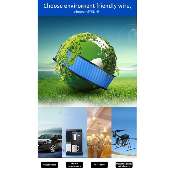 11mil Silicone Rubber Fiberglass Braiding Cable Alloy Spirally Conductor