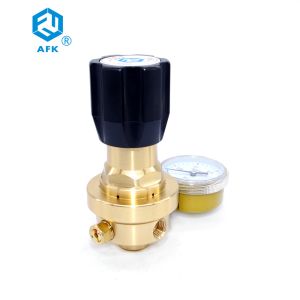 25bar Low Pressure Brass Hydrogen Gas Reducer with One Gauge