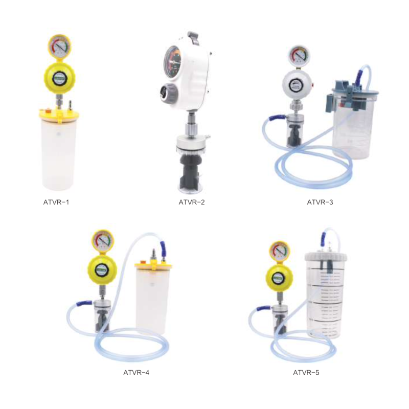 Vacuum Portable Oxygen Regulator ABS , 1l Suction Jar With Regulator