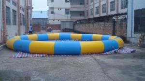 China Plato Blow Up Portable Water Pool With Sand Circal Shape on sale