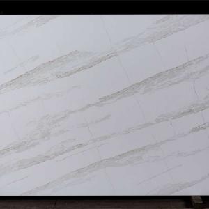 China Customized Quartz Stone Slab For Bathroom Vanity Snow White Quartz Stone on sale
