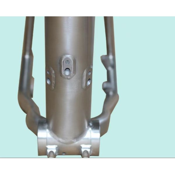 Titanium Alloy Bike Frame For Mountain Bike Internal Wiring Internal Brake Shock Absorption